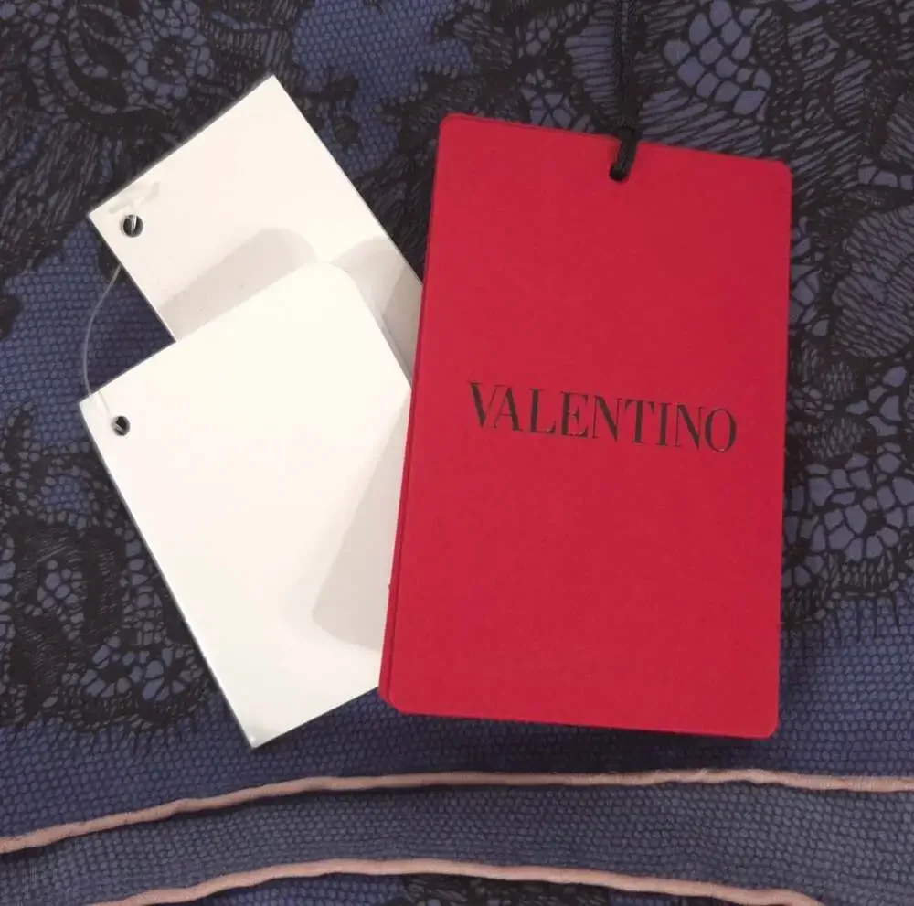 Valentino Floral Lace Print Silk Scarf 25.5